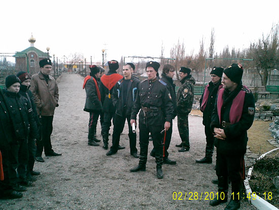 Беседа с казачатами